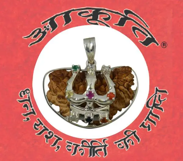 Silver navratna rudraksha